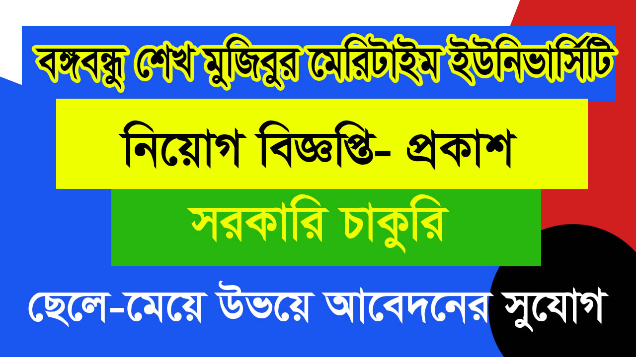 BSMRMU Job Circular