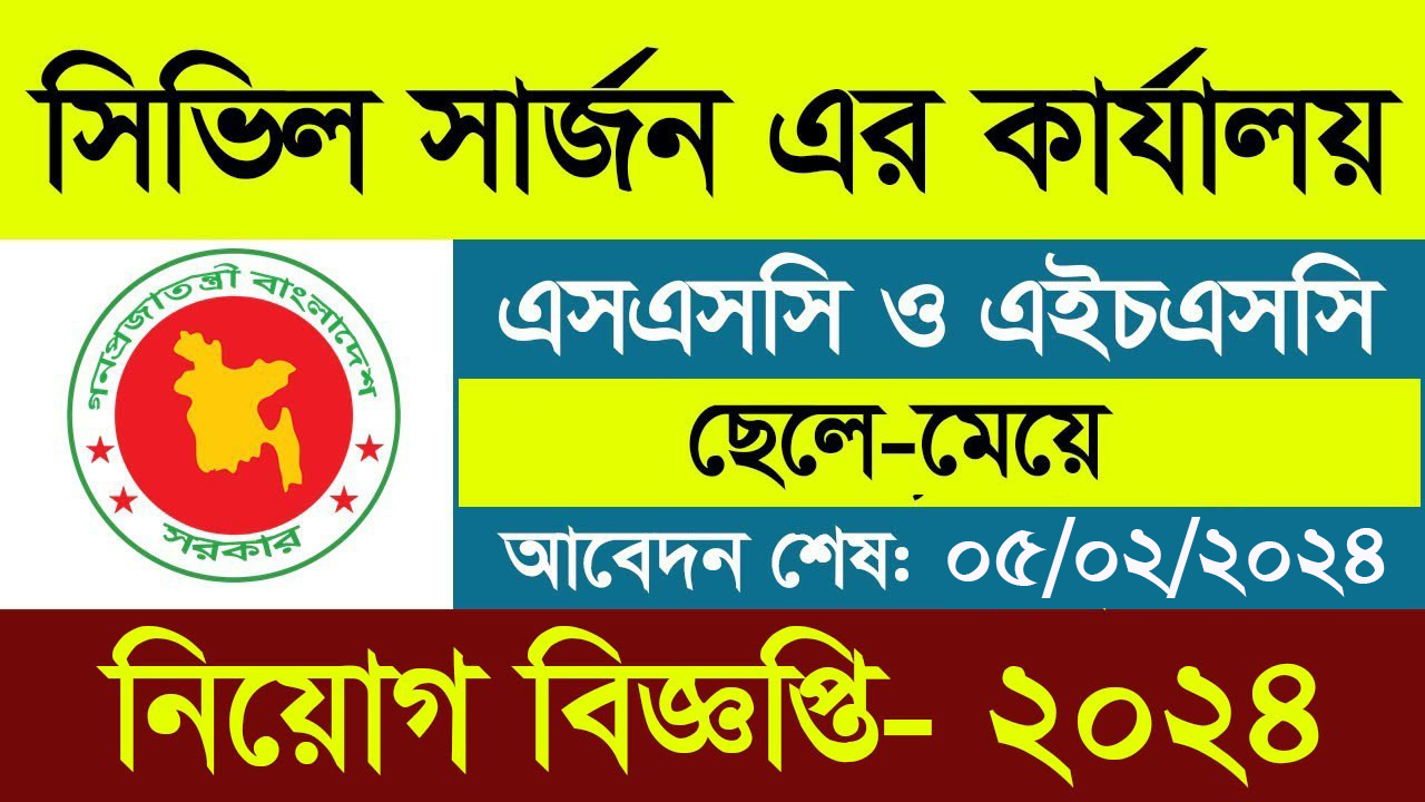 Chapainawabganj Civil Surgeon Job Circular 2024