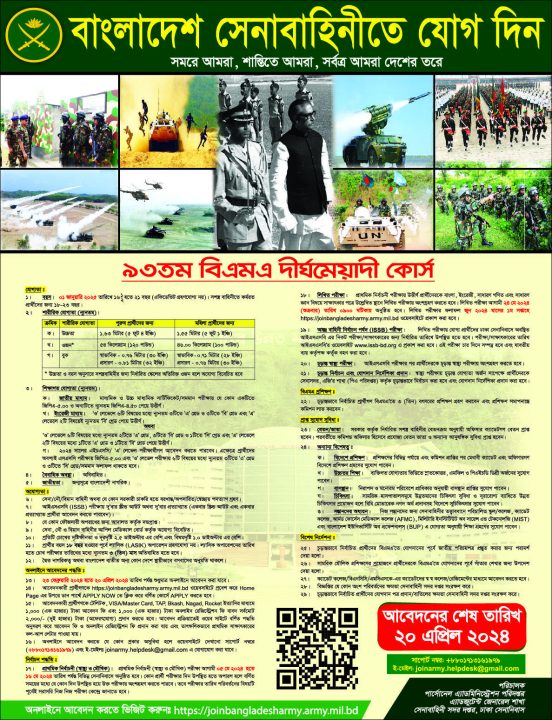 Bangladesh Army Job Circular 2024