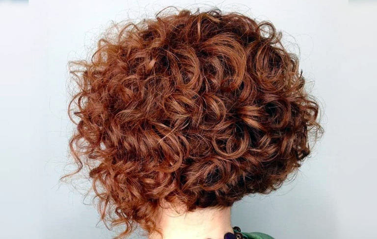 Bobs for short curly hair