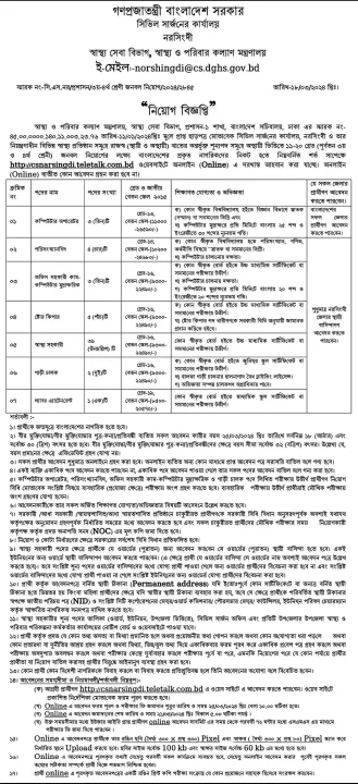 Norshingdi Civil Surgeon Job Circular